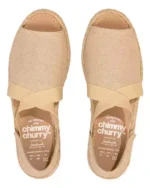 New Sandalia Fit Tejida Beige - Image 3