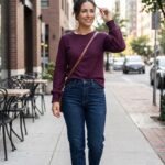 Remera Astarte color bordó de morley con puño nido de abeja marca Muzzin.