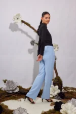 pantalón sastre, pantalón kobe, pantalón negro, pantalón de vestir, sastrería mujer, look oficina, casual chic, pantalón recto, moda mujer