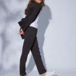 pantalón sastre, pantalón kobe, pantalón negro, pantalón de vestir, sastrería mujer, look oficina, casual chic, pantalón recto, moda mujer