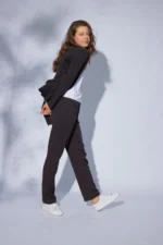 pantalón sastre, pantalón kobe, pantalón negro, pantalón de vestir, sastrería mujer, look oficina, casual chic, pantalón recto, moda mujer