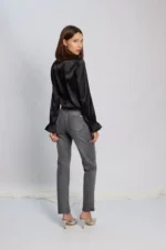 Chaqueta de piel sintética para mujer