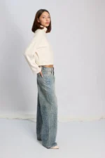 Jean de mujer estilo wide leg modelo Roy